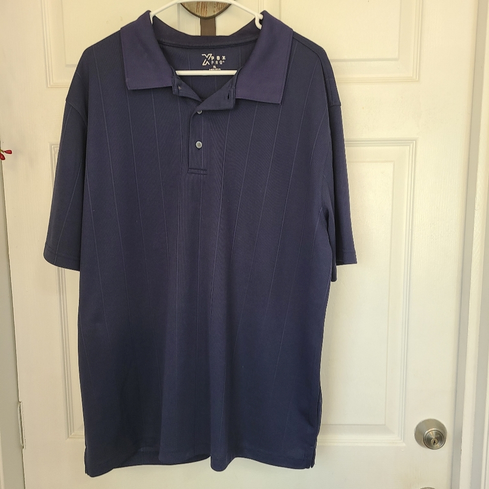 PBX Pro Men's Classic Short Sleeve Polo Shirt, Size: XL Color: Blue